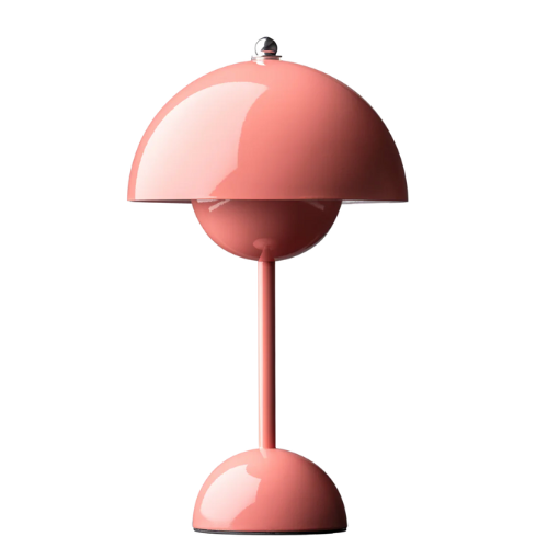 Dimmable wireless mushroom dome table lamp