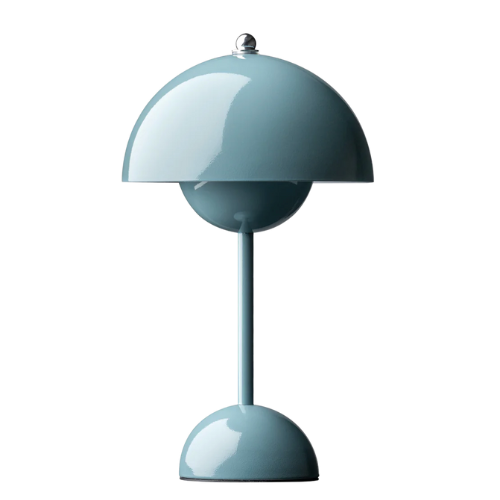 Dimmable wireless mushroom dome table lamp