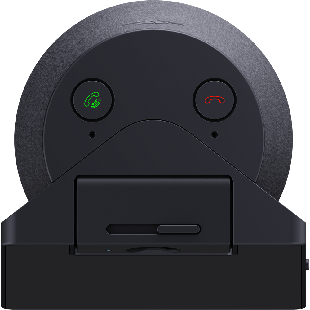 Black EZVIZ S10 indoor security camera with built-in display