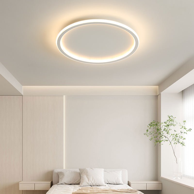 Round LED ceiling light with a modern Scandinavian ring design