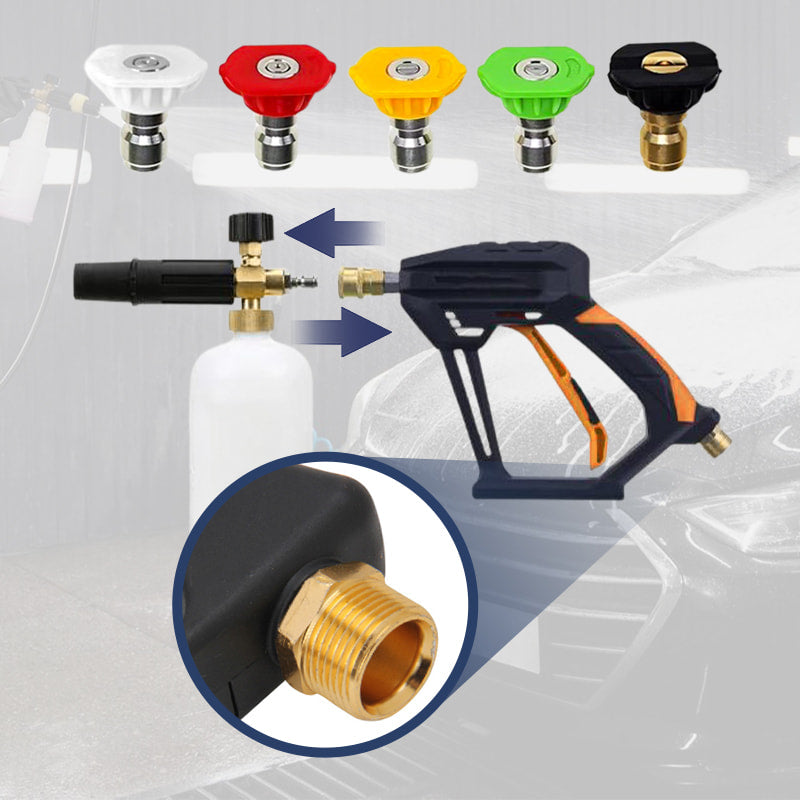 4000 PSI pressure washer wand set with extension sections and spray nozzles