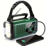 Multifunctional Emergency Radio - Solar Hand Crank Power Bank & SOS Light