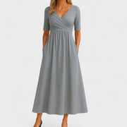 Eleanor - Wrap Style Midi Dress