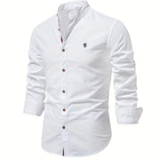 Lucas - Button Front Tailored Long Sleeve Shirt