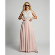 Olga - Lace Chiffon Maxi Summer Dress