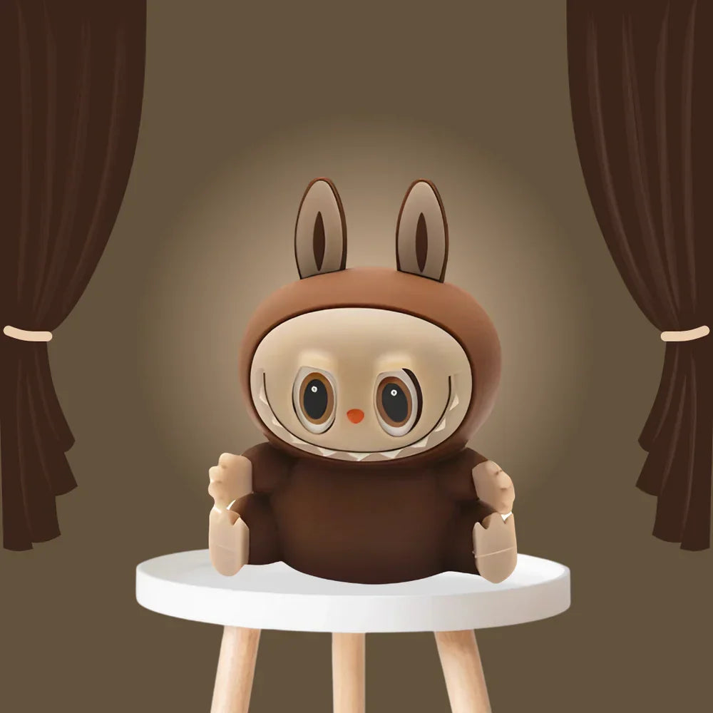 Bunny character night light on a round tabletop base