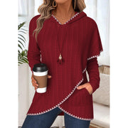 Lillia - Tummy Coverage Women's Long Sleeve Hoodie