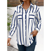 Mimi - Striped Button-Up Shirt
