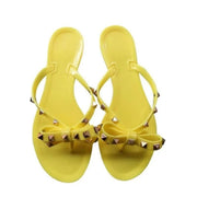 Aurora - Studded Bow Sandals