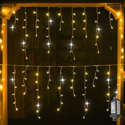 LED Light Curtain for Outdoor Decoration - Twinkling Waterproof Curtain Lights