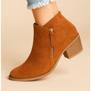 Missy - Side Zip Ankle Boots Orthopedic & Comfortable