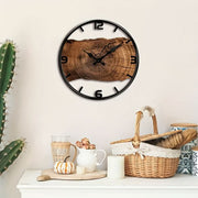 WoodCraft – Silent Wall Clock – Hand-Carved Acrylic for a Stylish and Modern Interior