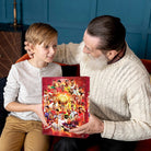 Red 2026 soccer advent calendar with 24 numbered doors