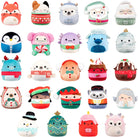 Fold-out Christmas advent calendar with 24 numbered doors and colorful festive illustrations