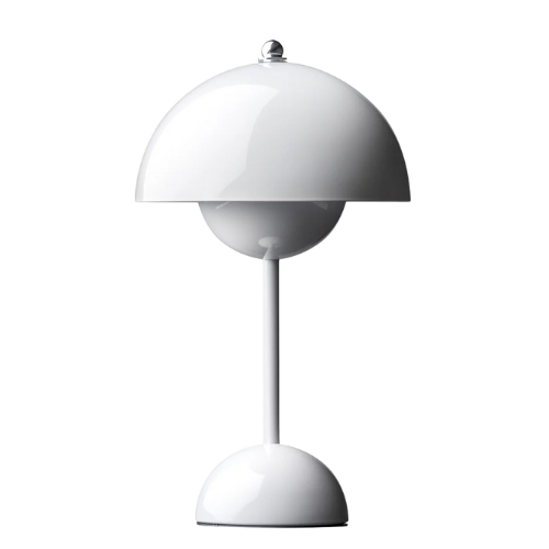 Dimmable wireless mushroom dome table lamp