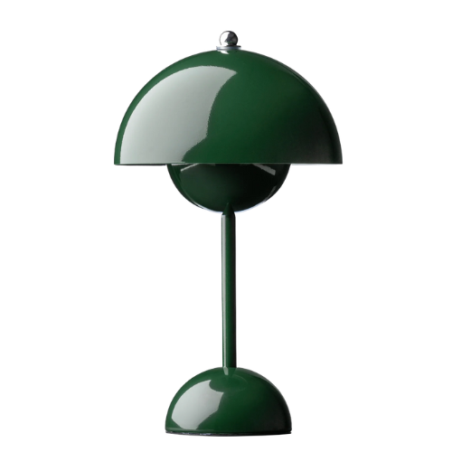 Dimmable wireless mushroom dome table lamp