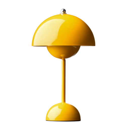Dimmable wireless mushroom dome table lamp
