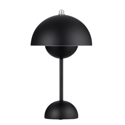 Dimmable wireless mushroom dome table lamp