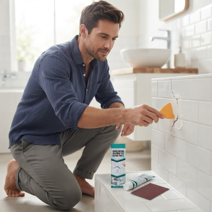 100 ml ceramic tile repair paste with spreader and sandpaper
