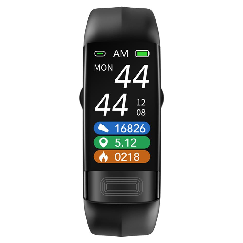 Wearable wrist blood pressure monitor with ECG display and adjustable strap