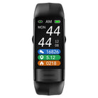 Wearable wrist blood pressure monitor with ECG display and adjustable strap
