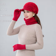 Stella - Plush Hat Scarf & Gloves Women's Winter Hat