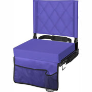 Stadium Seat Cushion - Folding Bleacher Seat with Back Support
