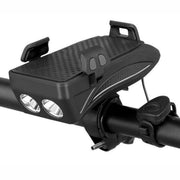 Bike Phone Mount - 4-in-1 Charging Light & Horn