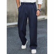 Enzo - Wide Leg Men's Pleated Pants