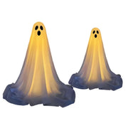 Lighted Ghost Yard Decorations - 6FT LED Ground Stake Set