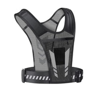 Reflective Running Vest - Adjustable Phone Pocket Design