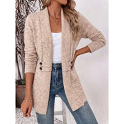 Letizia - Cinched Waist Longline Women's Cardigan