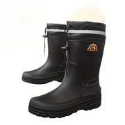 Farah - Fleece-Lined Slip-Resistant Winter Rain Boots