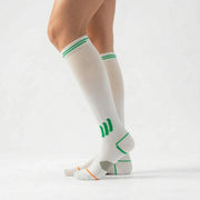 Knee High Compression Socks - Textured Knit Support Design