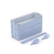 Wheat Straw Lunch Box - Microwave-Safe Divided Food Container