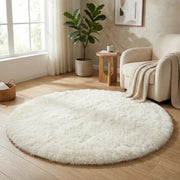 Round Shag Rug - Plush High-Pile Design