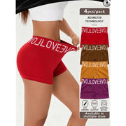 Women's Boxer Briefs - Seamless Stretch 4-Pack Underwear