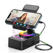 Bluetooth Speaker With Phone Stand - Foldable LED Design