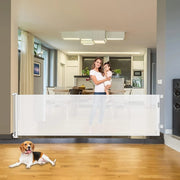 Retractable Baby Gate - Mesh Safety Design with Auto-Close Lock