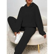 Celia - Teddy Two-Piece Women's Hooded Loungewear