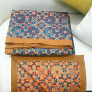 Cotton Quilt Blanket - Six-Layer Blue Patterned Design