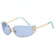 Futuristic Sunglasses - Statement Frame UV Protection Design