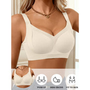 Push Up Bra - Wireless Wide-Strap Padded Design