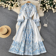 Luisa - Paisley Belted Floral Maxi Dress