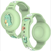 Kids AirTag Bracelet - Adjustable Dinosaur Silicone Tracker Wristband
