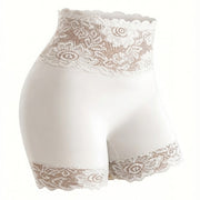 Women's Lace Panties - High-Waist Floral Briefs