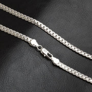 Sterling Silver Necklace - Textured Chain Design