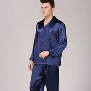 Leonidas - Long-Sleeve Silk Pajamas