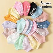 Kids Non Slip Socks - Heart Grip Ankle Design