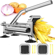 French Fry Cutter - Stainless Steel Multi-Blade Slicer